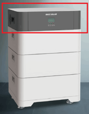 invertor for stacked batteries